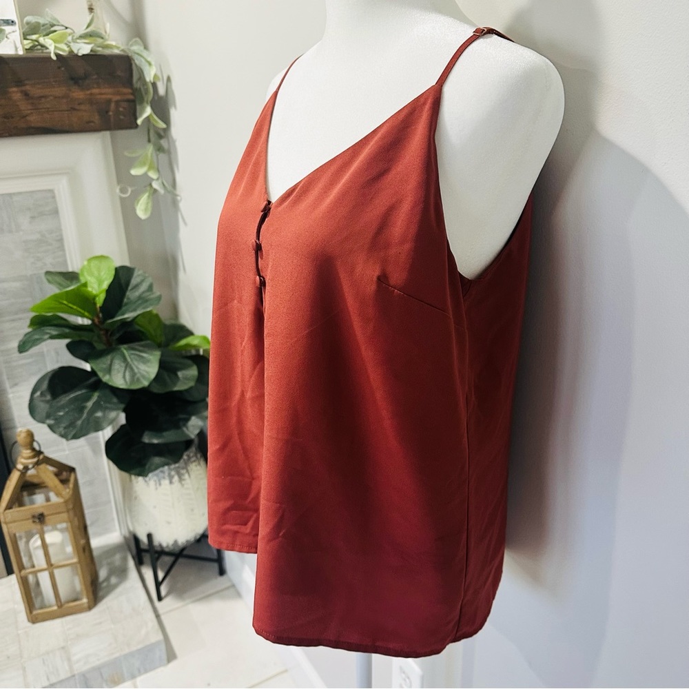 A New Day Camisole, Rust, Size Medium - image 1